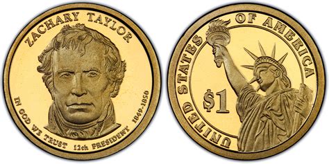 how much is a zachary taylor dollar coin worth